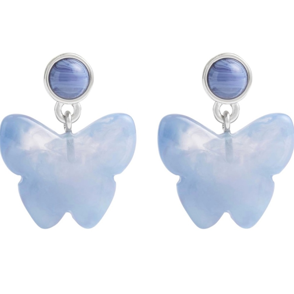 COACH Resin Butterfly Drop Earrings - Picture 7 of 7